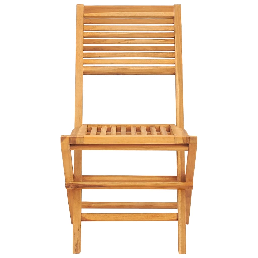 Folding Garden Chairs 2 Pcs 47X62X90 Cm Solid Wood Teak