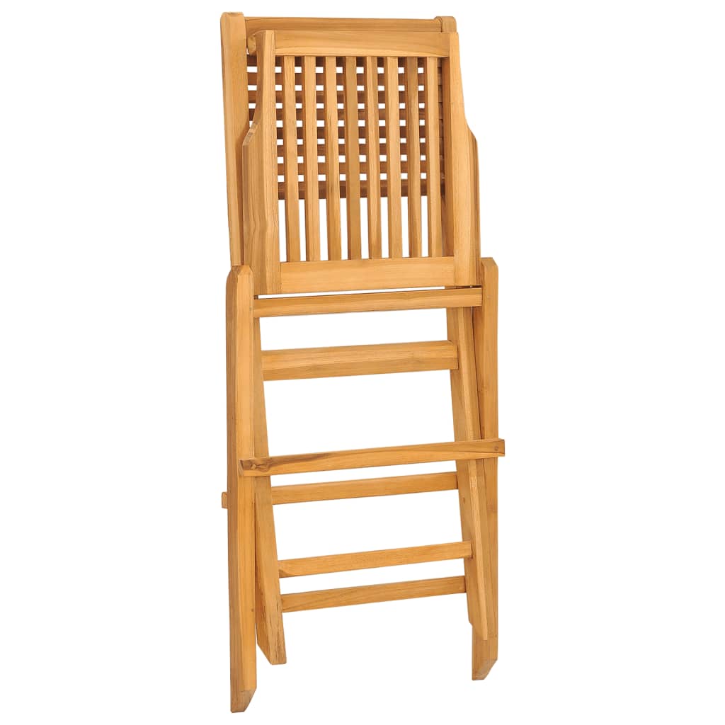 Folding Garden Chairs 2 Pcs 47X62X90 Cm Solid Wood Teak