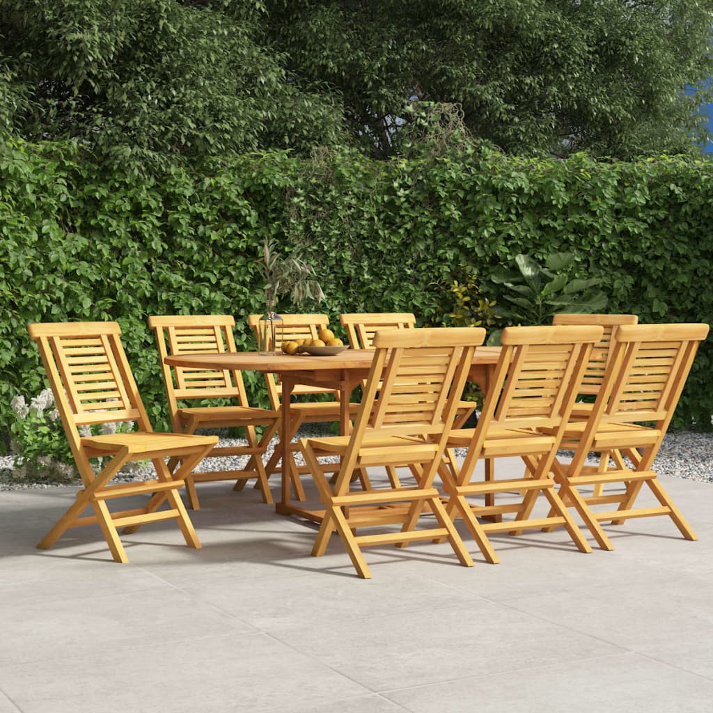 Folding Garden Chairs 8 Pcs 47X63X90 Cm Solid Wood Teak