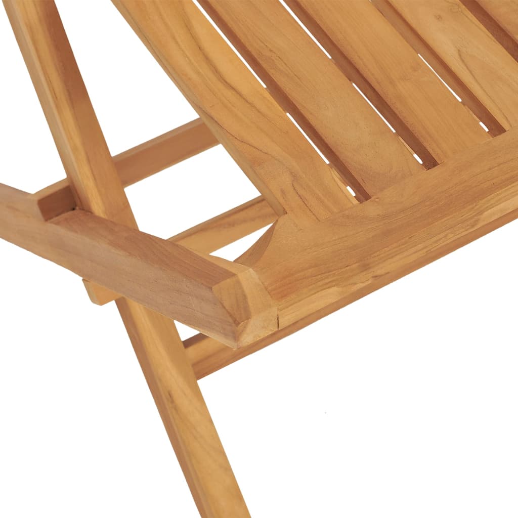 Folding Garden Chairs 4 Pcs 47X47X89 Cm Solid Wood Teak