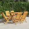 Folding Garden Chairs 6 Pcs 47X47X89 Cm Solid Wood Teak