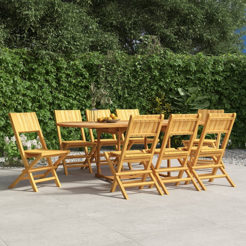 Folding Garden Chairs 8 Pcs 47X61X90 Cm Solid Wood Teak