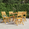 Folding Garden Chairs 4 Pcs 47X62X90 Cm Solid Wood Teak