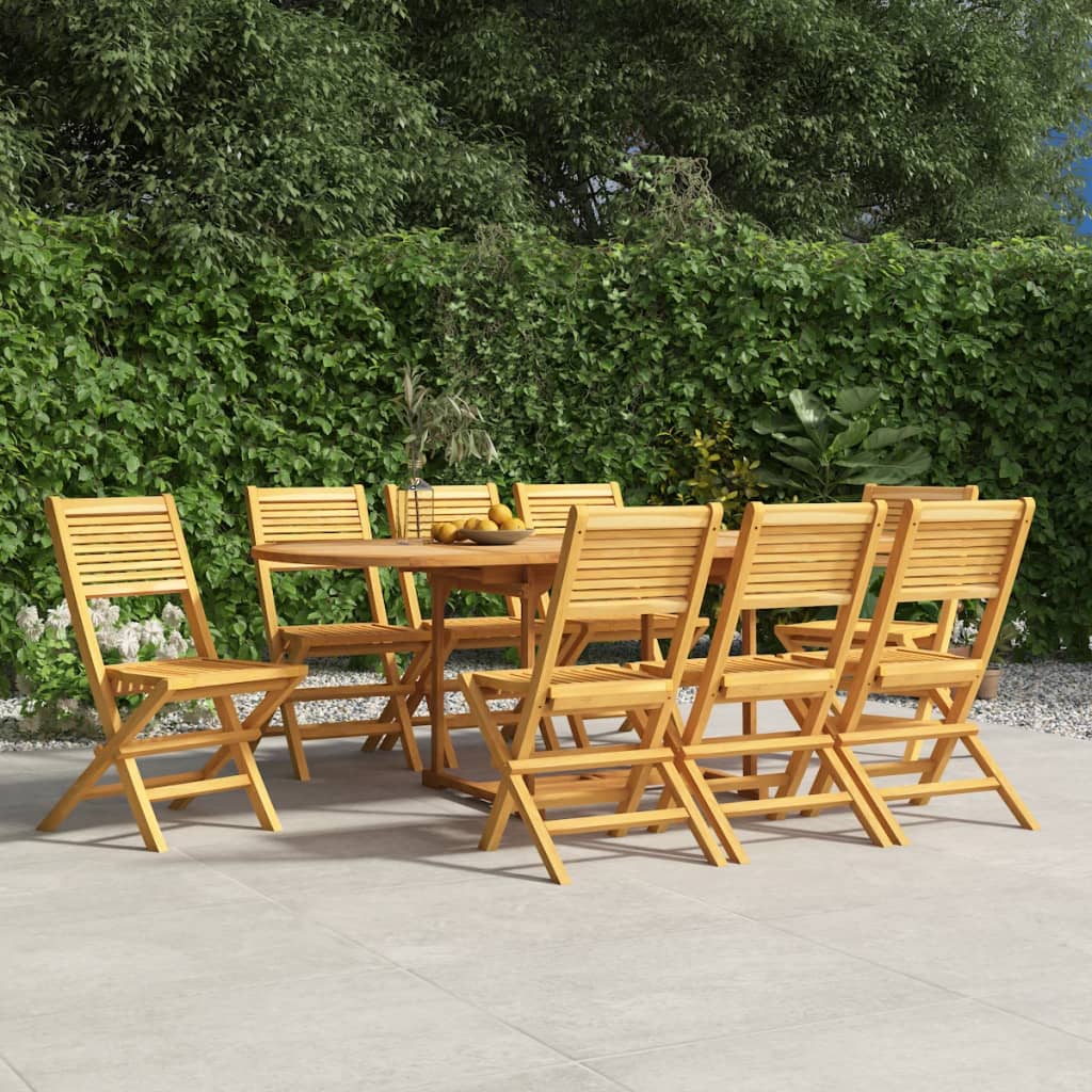 Folding Garden Chairs 8 Pcs 47X62X90 Cm Solid Wood Teak