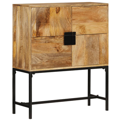 Highboard 80X30X95 Cm Solid Rough Wood Mango