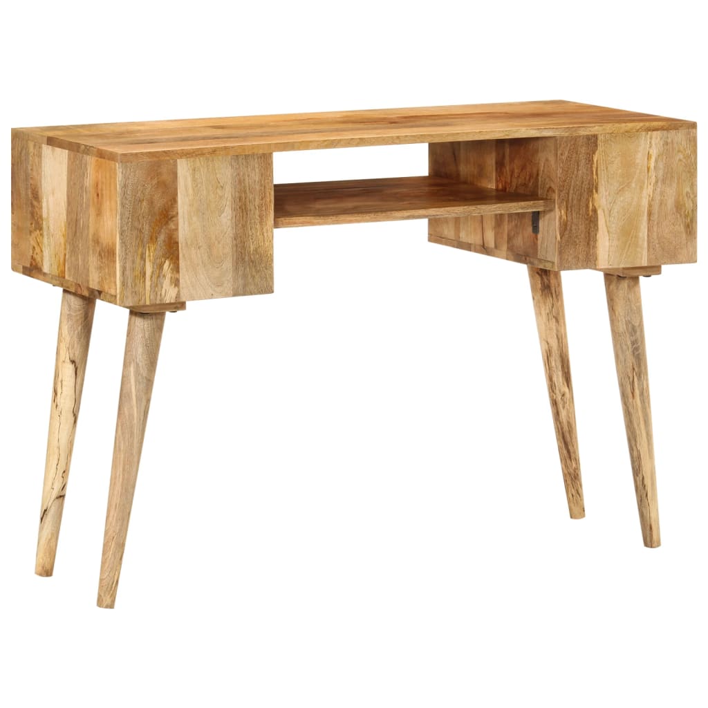 Desk With Drawers 110X47X76 Cm Solid Wood Mango