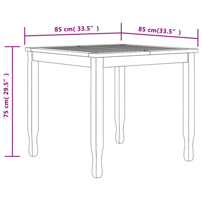 3 Piece Garden Dining Set Solid Wood Teak