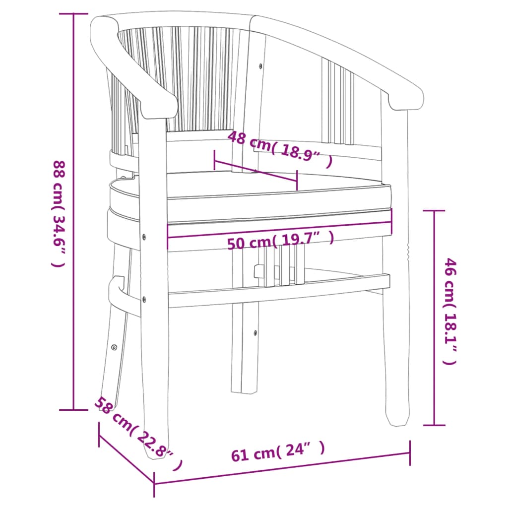 3 Piece Garden Dining Set Solid Wood Teak