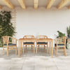 5 Piece Garden Dining Set Solid Wood Teak