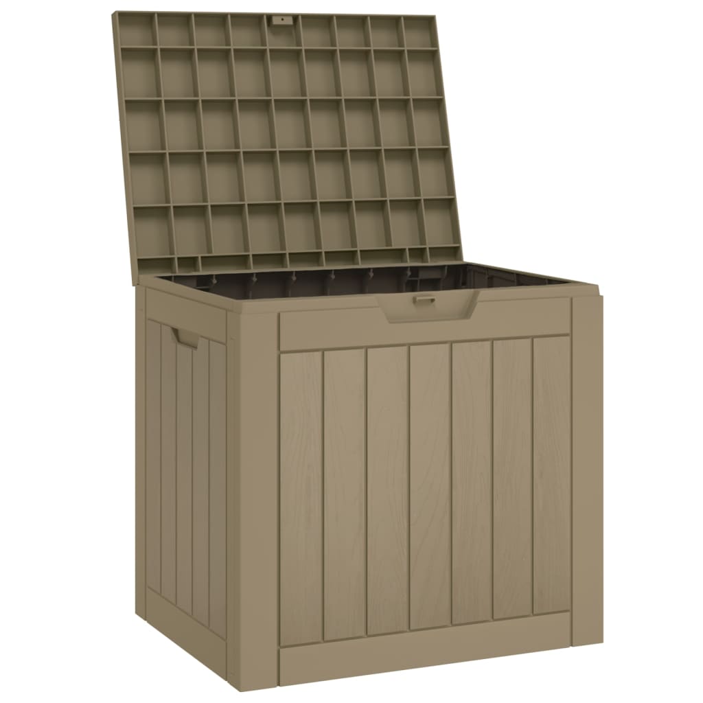 Garden Storage Box Grey 55.5X43X53 Cm Polypropylene