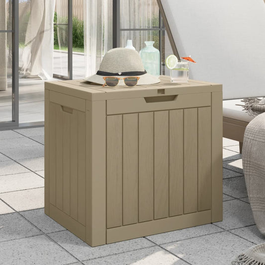 Garden Storage Box Grey 55.5X43X53 Cm Polypropylene