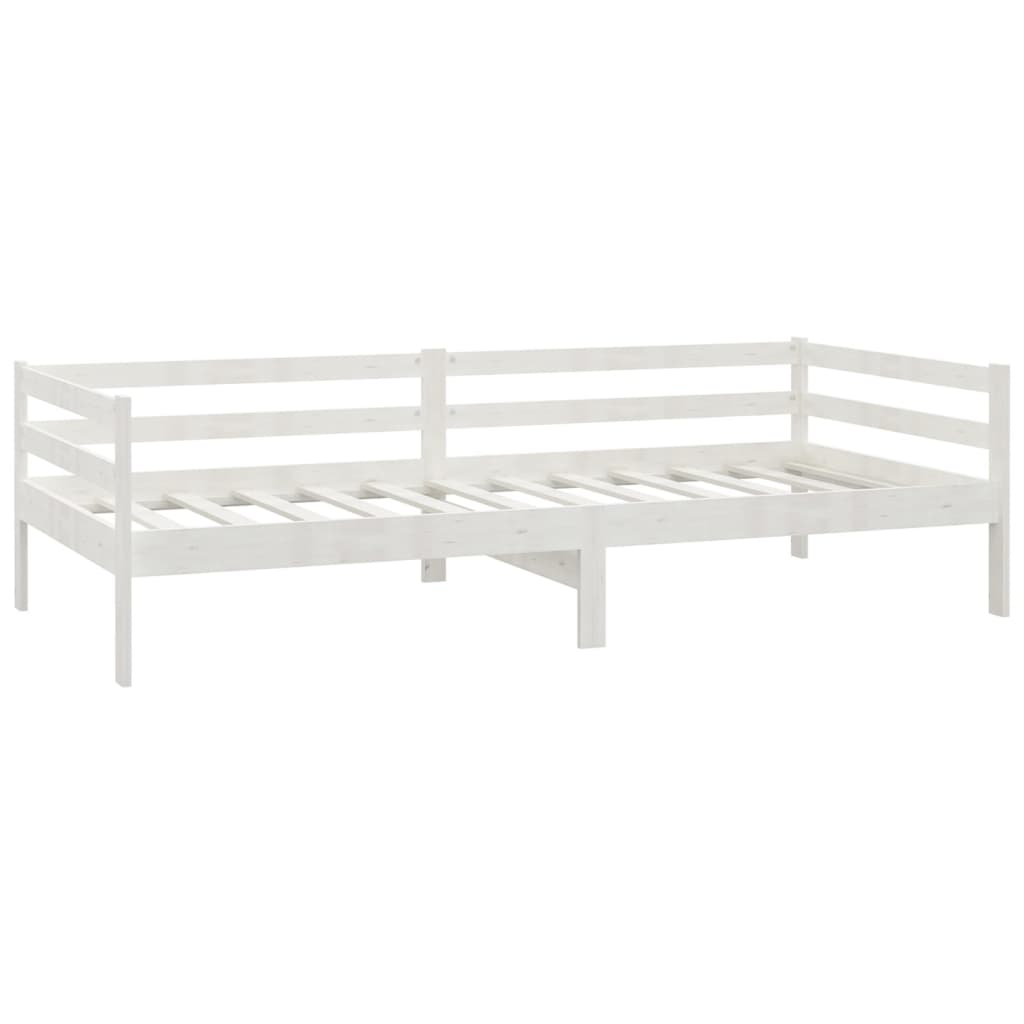 Day Bed White 90X200 Cm Solid Wood Pine