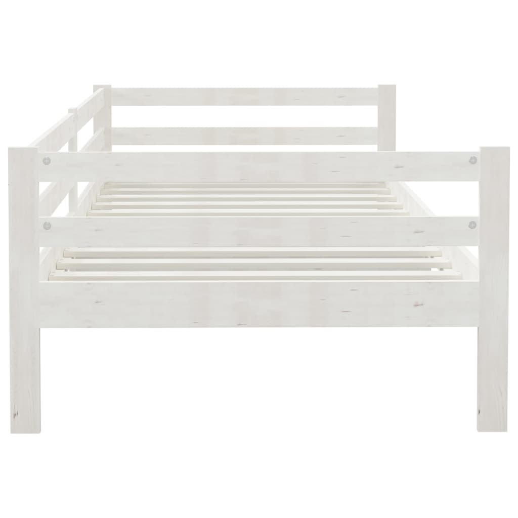 Day Bed White 90X200 Cm Solid Wood Pine