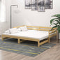 Pull-Out Day Bed Solid Wood Pine 2X(90X200) Cm