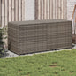 Garden Storage Box Grey 283L Poly Rattan